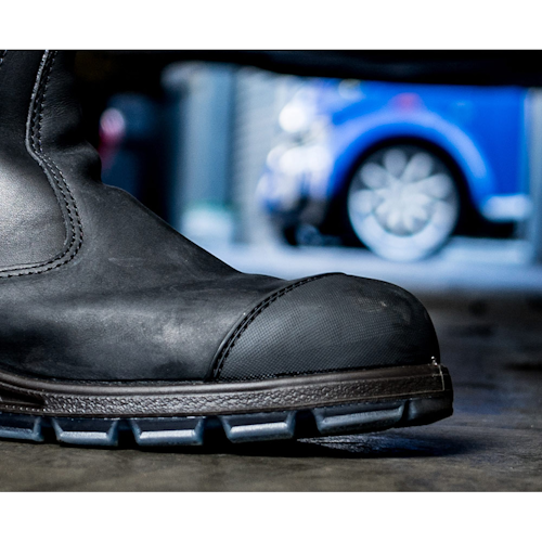 Redback Boots | Black HD Safety Boot with Scuff Cap (USBBKSC)